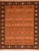 Kilim Brown Flat Woven 710 X 911 Area Rug 100-110747 Thumb 0