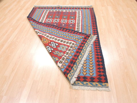 Kilim Blue Flat Woven 46 X 66 Area Rug 100-110749 Image 5