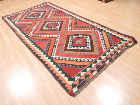 Kilim Red Runner Flat Woven 410 X 911 Area Rug 100-110751 Image 3