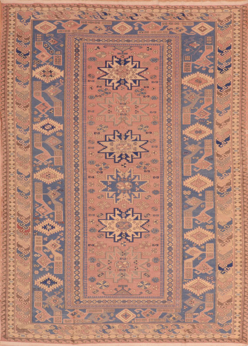 Kilim Blue Flat Woven 60 X 88 Area Rug 100-110752 Image 0