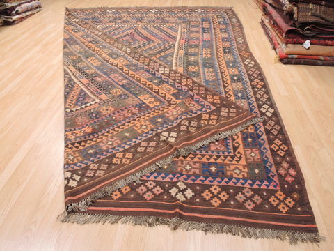 Kilim Multicolor Flat Woven 93 X 132 Area Rug 100-110754 Image 7