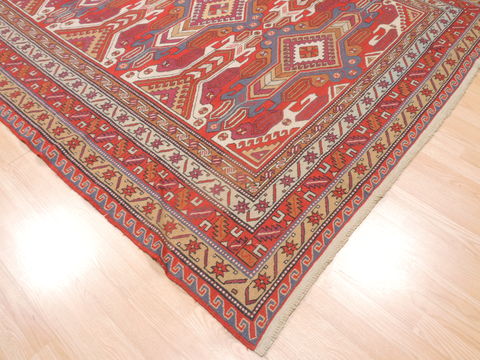 Kilim Red Flat Woven 70 X 103 Area Rug 100-110758 Image 4