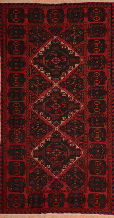 Kilim Red Flat Woven 76 X 129 Area Rug 100-110759 Image 0