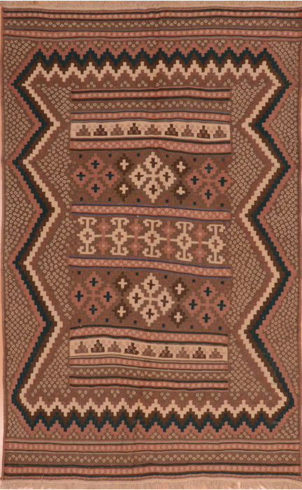 Kilim Beige Flat Woven 50 X 84 Area Rug 100-110762 Image 0