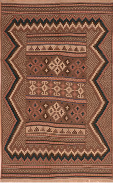 Kilim Beige Flat Woven 5'0" X 8'4"  Area Rug 100-110762