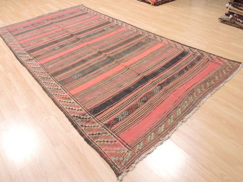 Kilim Red Flat Woven 56 X 101 Area Rug 100-110766 Image 3