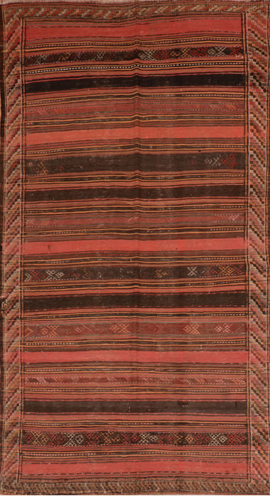 Kilim Red Flat Woven 56 X 101 Area Rug 100-110766 Image 0