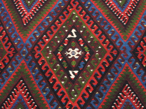 Kilim Blue Flat Woven 55 X 91 Area Rug 100-110767 Image 5