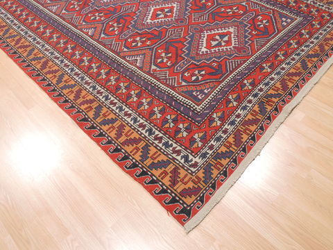 Kilim Blue Flat Woven 68 X 95 Area Rug 100-110768 Image 5