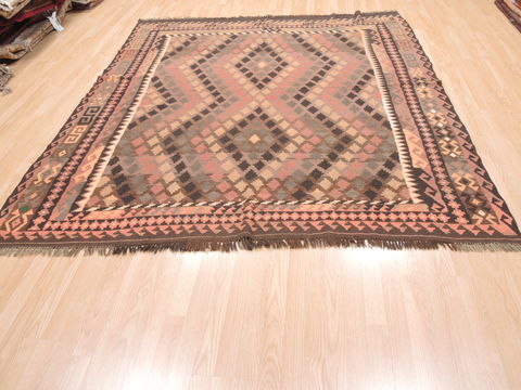 Kilim Brown Square Flat Woven 70 X 710 Area Rug 100-110773 Image 9