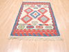 Kilim Blue Flat Woven 39 X 58 Area Rug 100-110774 Thumb 1