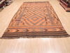 Kilim Brown Flat Woven 69 X 120  Area Rug 100-110775 Thumb 1