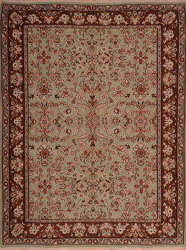 Armenian Kilim Blue Rectangle 8x11 ft Wool Carpet 110778