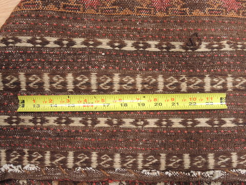 Kilim Brown Square Flat Woven 45 X 46 Area Rug 100-110779 Image 6