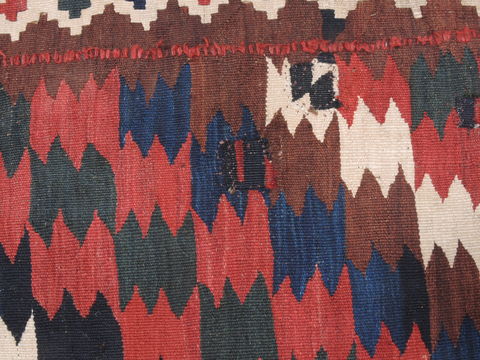 Kilim Blue Runner Flat Woven 55 X 109 Area Rug 100-110783 Image 11
