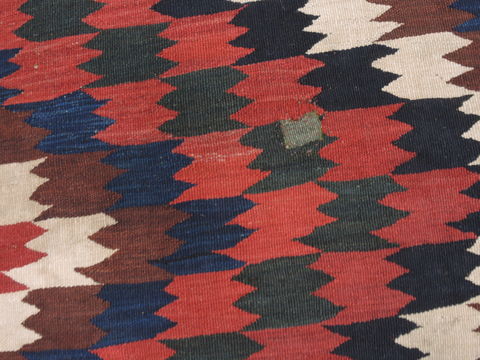 Kilim Blue Runner Flat Woven 55 X 109 Area Rug 100-110783 Image 7