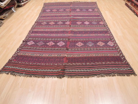 Kilim Red Flat Woven 58 X 1010 Area Rug 100-110784 Image 1