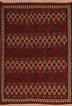 Kilim Blue Flat Woven 5'9" X 8'3"  Area Rug 100-110785