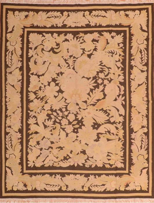 Kilim Beige Flat Woven 104 X 128 Area Rug 100-110793 Image 0