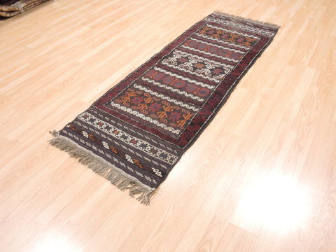 Kilim Red Runner Flat Woven 23 X 64 Area Rug 100-110797 Image 2