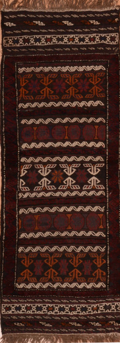 Kilim Red Runner Flat Woven 23 X 64 Area Rug 100-110797 Image 0