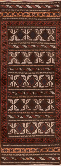 Kilim Blue Runner Flat Woven 22 X 63 Area Rug 100-110798 Image 0