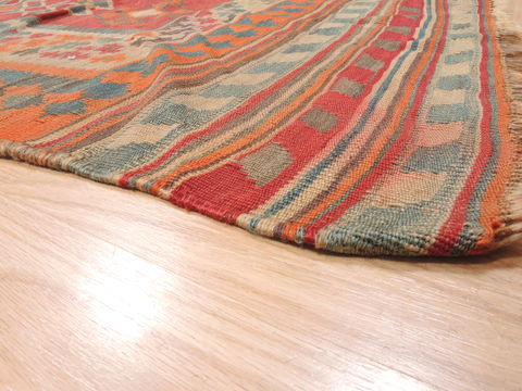 Kilim Red Runner Flat Woven 45 X 87 Area Rug 100-110801 Image 5