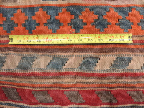Kilim Red Runner Flat Woven 45 X 87 Area Rug 100-110801 Image 8