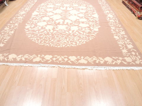 Kilim Beige Flat Woven 92 X 123 Area Rug 100-110803 Image 1
