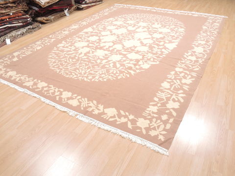 Kilim Beige Flat Woven 92 X 123 Area Rug 100-110803 Image 2
