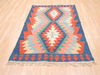 Kilim Blue Flat Woven 40 X 59  Area Rug 100-110804 Thumb 1