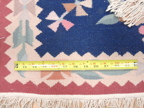 Kilim Blue Flat Woven 40 X 60 Area Rug 100-110805 Image 7