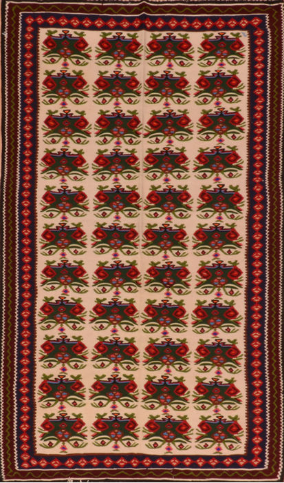Kilim Green Flat Woven 35 X 510 Area Rug 100-110807 Image 0