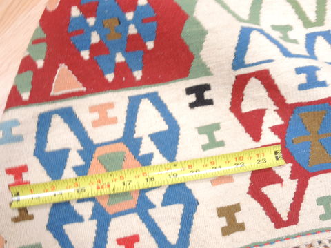 Kilim Blue Flat Woven 37 X 52 Area Rug 100-110810 Image 6