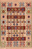 Kilim Blue Flat Woven 37 X 52  Area Rug 100-110810 Thumb 0