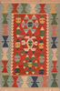 Kilim Blue Flat Woven 310 X 57  Area Rug 100-110814 Thumb 0