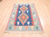 Kilim Blue Flat Woven 38 X 59  Area Rug 100-110816 Thumb 1