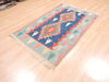 Kilim Blue Flat Woven 38 X 59  Area Rug 100-110816 Thumb 2