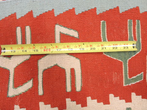 Kilim Red Flat Woven 37 X 50 Area Rug 100-110817 Image 6