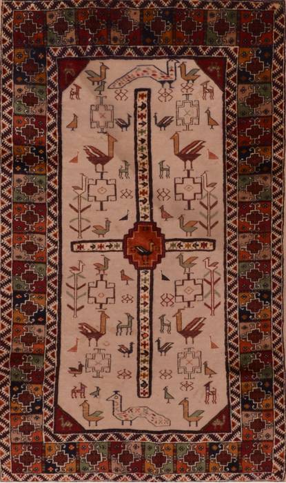 Baluch Beige Flat Woven 37 X 64 Area Rug 100-110819 Image 0