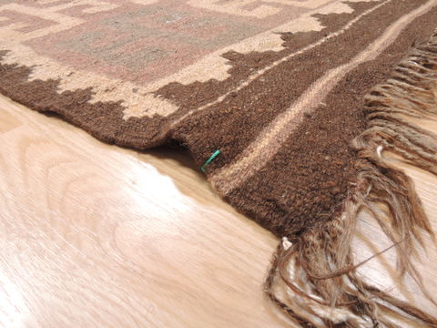 Kilim Brown Flat Woven 68 X 95 Area Rug 100-110820 Image 4