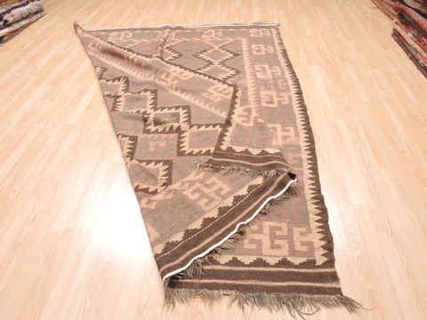 Kilim Brown Flat Woven 68 X 95 Area Rug 100-110820 Image 5