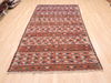Kilim Red Flat Woven 50 X 93 Area Rug 100-110822 Thumb 1