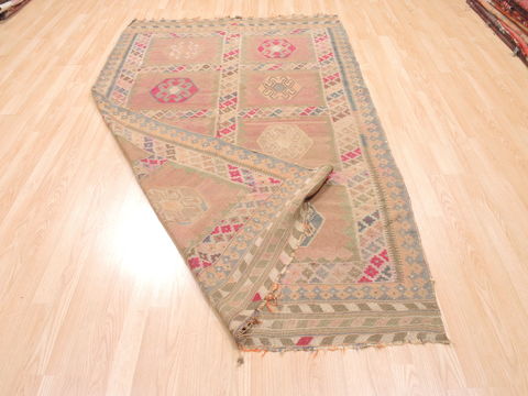 Kilim Red Flat Woven 411 X 82 Area Rug 100-110823 Image 5