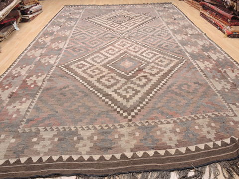 Kilim Brown Flat Woven 74 X 159 Area Rug 100-110827 Image 1