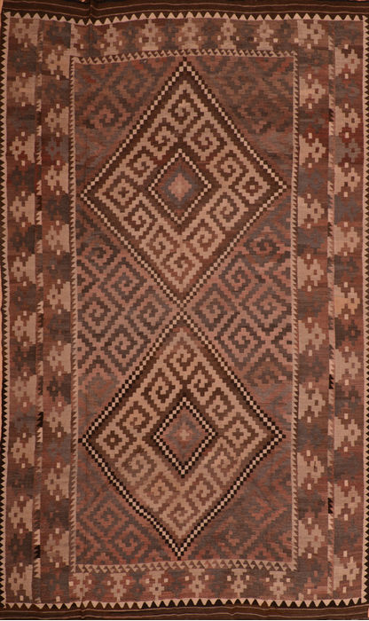 Kilim Brown Flat Woven 74 X 159 Area Rug 100-110827 Image 0