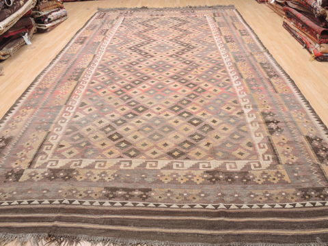 Kilim Brown Flat Woven 84 X 152 Area Rug 100-110828 Image 1