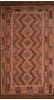 Kilim Brown Flat Woven 84 X 152 Area Rug 100-110828 Thumb 0