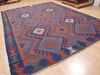 Kilim Blue Flat Woven 910 X 133 Area Rug 100-110830 Thumb 3
