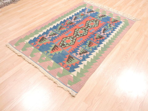 Kilim Green Flat Woven 311 X 58 Area Rug 100-110837 Image 1